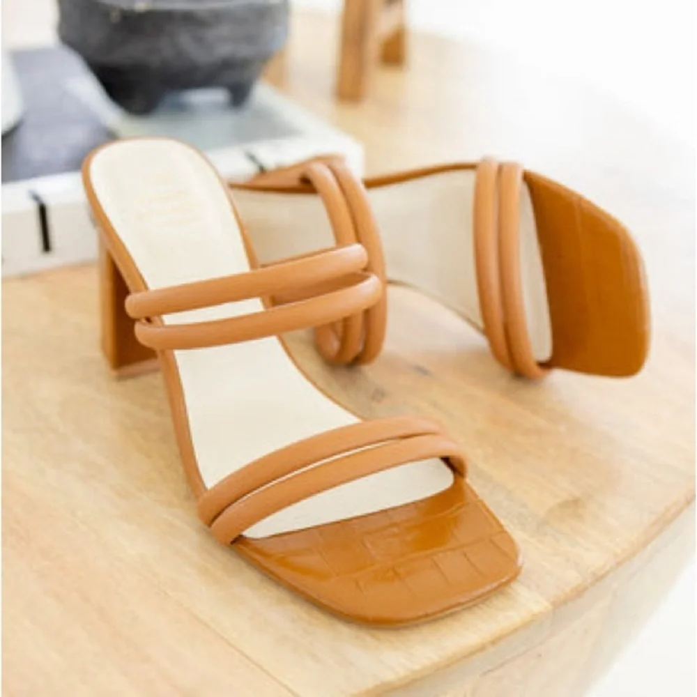 Chunky Strappy Heels - Picture 2 of 5